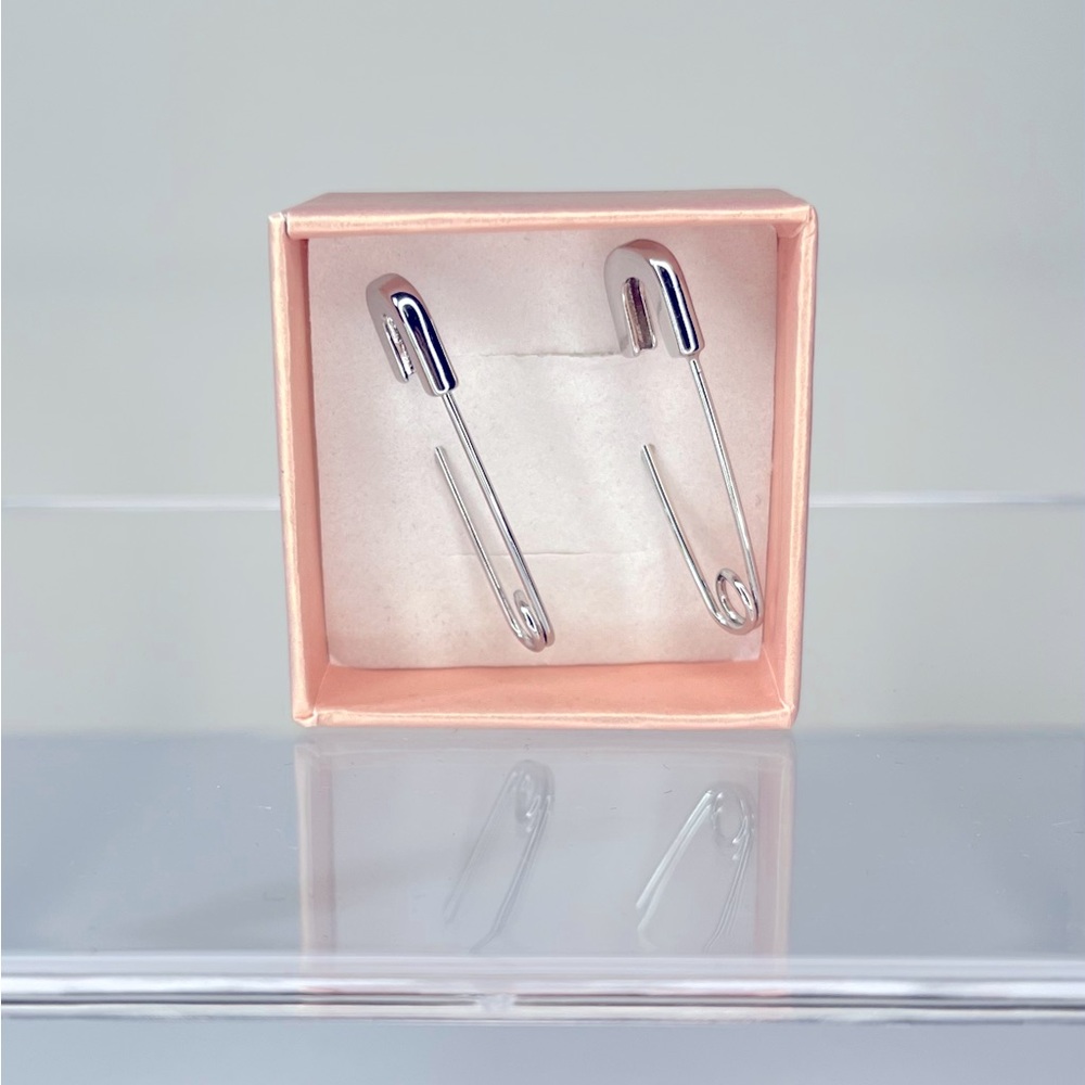 Safety Pin Edgy Earrings